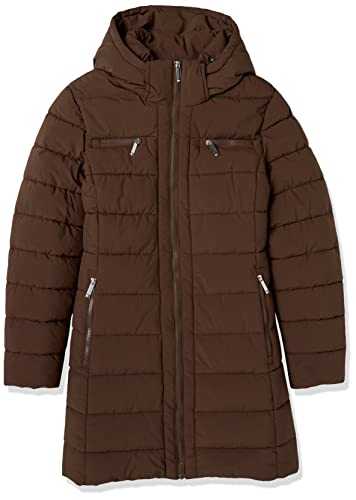 Tommy Hilfiger Women's Solid Puffer Untrimmed Hood Long Jacket
