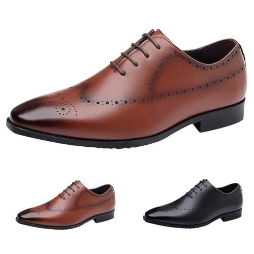 Lace Up Shoes Brogue Dress Business Shoes Men's Oxfords Formal Dress Shoes UK Men Office Shoe Wedding Shoes Derby Formal Shoes Clearance Mens Smart Shoe Mens Leather Loafers