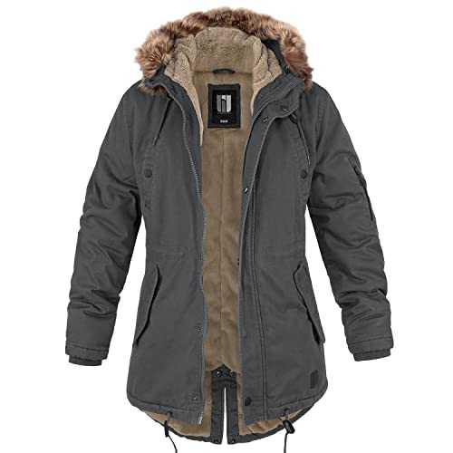 bw-online-shop Ladies Fishtail Winter Parka with Teddy Lining Parka Jacket Winter Coat