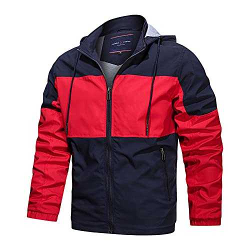 IQYU Transition Jacket Men's Jacket Breathable Lightweight Short Coat Outdoor Jackets Wool Coat Cycling Jacket Men Outdoor Jacket Vest Jacket Coat Jackets Wind Jacket Coat Casual