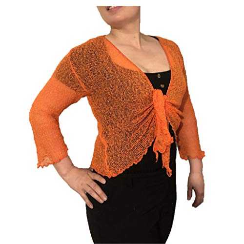 Exclusive Ladies Plain Knitted Cropped TIE UP Bolero Shrug TOP - Massive FIT