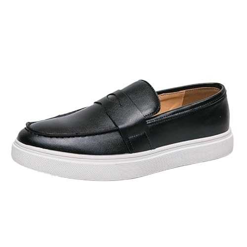 Men's Casual Loafers Slip On Leather Shoes Lightweight Driving Shoes Moccasins Classic New Loafer Flats Boat Shoes