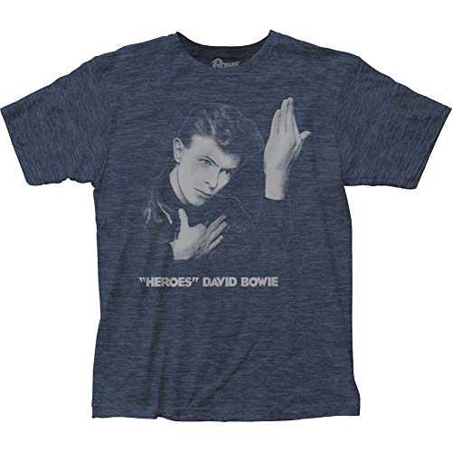 Impact Men's David Bowie Heroes Album Cover T-Shirt