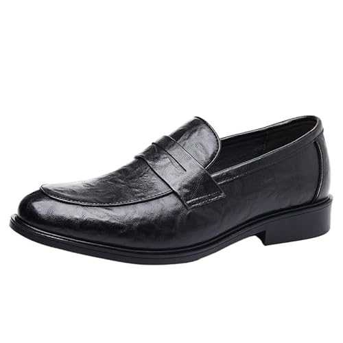 Men's Casual Loafers Moccasins Slip-Ons Driving Boat Shoes Mens Leather Casual Oxford Shoes Moccasin Driving Office Walking Loafers Slip-On Business