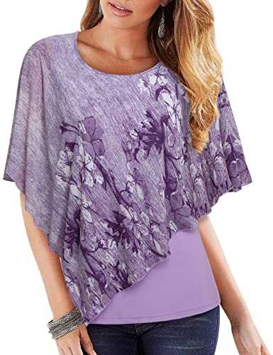 Laksmi Women's Sleeveless Floral Print Pleated Casual Chiffon Blouse Tunic Top