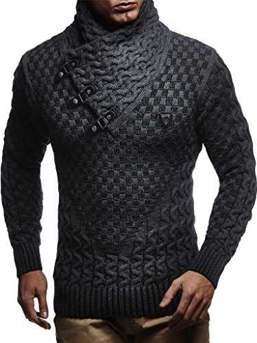 Leif Nelson Men's Pullover Knit Sweater LN-5255