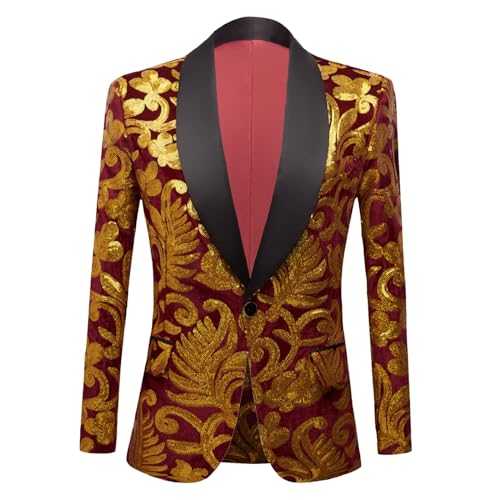 Tuxedo Jacket for Men Mens Velvet Sequined Suit Mens Performance Clothing Photo Studio Photo Clothing Suit And Tie