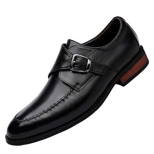 New Men’s Slip-On Pointed Toe Oxford Dress Shoes, Genuine Leather Formal Wedding Party Shoes, Fashionable Comfortable Footwear for Men