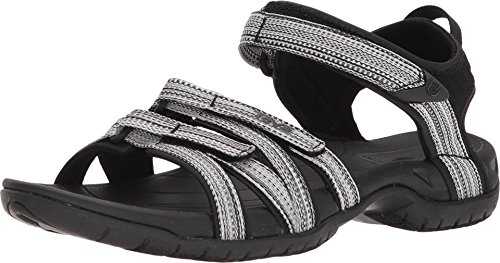 Teva Women's Tirra Open Toe Sandals, Black (Black/White Multi Bwml), 5 UK