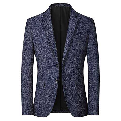 Mens Jackets Smart Casual Winter | Formal Jackets For Men Uk Stylish Suit Jacket Lapel Dinner Jacket Cosy And Warm Blazer Sober And Stylish Single-Breasted Jacket Business Casual Smart Dress Jackets