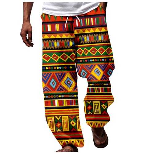 Men's Cotton Linen Yoga Sweatpants Beach Golf Elastic Waist Spring Long Casual Loose Summer Yoga Cotton Jogger Trousers Mens Slacks Slim Fit Dress Pants Work Jogging Shorts