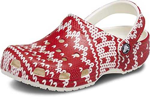 Unisex's Classic Clog-Seasonal Graphic, Holiday Sweater Print, 5 UK