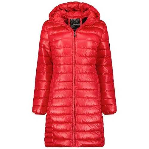 Geographical Norway Annecy Long Hood Lady - Warm Coat Fur Seasons Autumn Winter Spring - Women Comfortable Jacket Long Sleeve Windproof Parka Style
