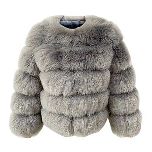 ZADORIN Women Faux Fur Coat Top Fashion Luxury Thick Warm 3/4 Sleeve Short Faux Fox Fur Jacket Women Winter Fur Coats Outerwear