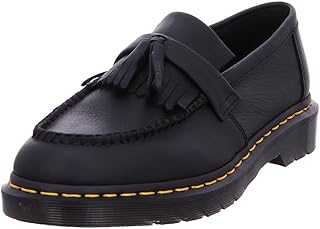 Unisex-Adult Adrian Yellow Stitch Leather Loafers