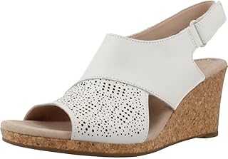 Womens Sandals - 4 UK - Clarks Lafley Joy White Leather - White - 4 UK - Standard