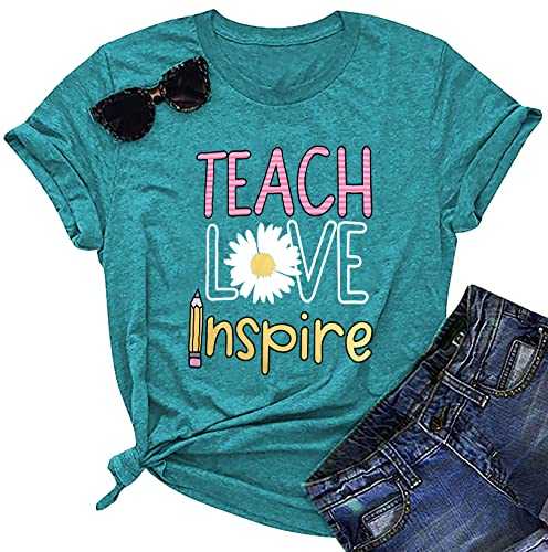 100 Days of School Shirt: Women Happy 100th Days Teacher Shirts School Days Shirt Casual Short Sleeve Tee Tops