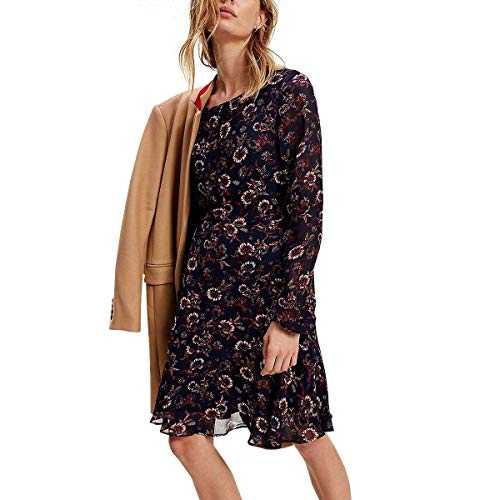 Tommy Hilfiger Women's AMIA Skater Dress LS, Wildfloral PRT/Lakeside, 36