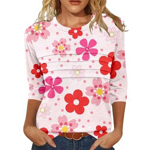 Women's Casual Casual T-Shirts with Print Design Perfect for Casual Outfits and Relaxing at Home Ideal for All Seasons Easy Washable Festive Top Women Glitter