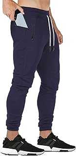 JustSun Tracksuit Bottoms Mens Jogging Bottoms Joggers Slim Fit Casual Pants Elastic Waist Zip Pockets
