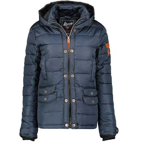 Geographical Norway Aurelien Lady - Women's Comfortable Autumn Winter Warm Mid Thick Parka - Fine Coat Fake Fur Hood - Windbreaker Jacket - Elegant Women