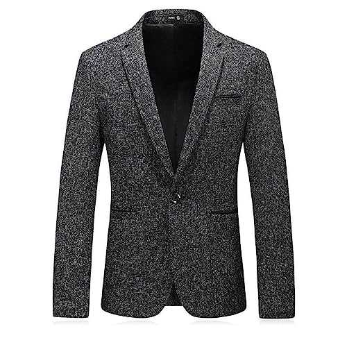 Mens casual Blazer Mens Suit Slim Fit One Button Solid Tuxedo Business Suits Wedding Party Homecoming Suits for Men