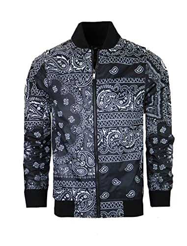 SCREENSHOT Men Streetwear Hip-Hop Urban NY Fashion Bomber Jacket - Modern Outdoor Lightweight Windbreaker Graffiti Zip Up Top