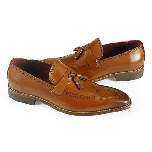 AZOR Tuscany Men's Wingtip Tassel Formal Loafers Shoes Classic Charm for The Modern Gentleman