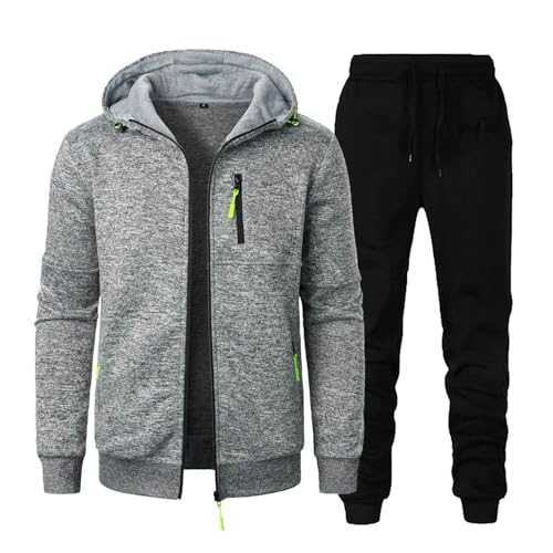 New Men's Sports Fitness Leisure Sweater Hooded Jacket Knitted Cardigan Suit Models Men Suits Classic