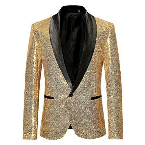 Mens Sequin Jacket Black | Tuxedo Jackets For Men Uk Suit Jacket Multi-Pocketed Dinner Jacket Solid Color Dress Jackets Stylish And Versatile Formal Jackets Lapel Single-Breasted Jacket Blazer