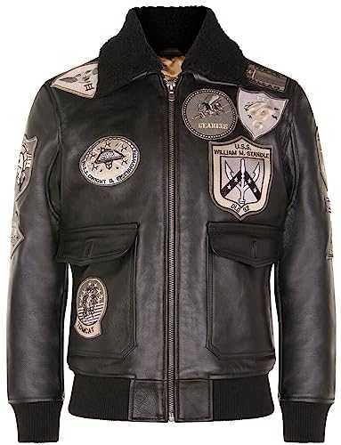 Men's Black Air Force A2 Flight Leather Bomber Jacket 3XL