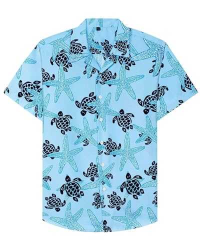 BASHAMAN Men's Short Sleeves 3D Digital Printing Fashion Tops Outdoor Travel Retro Trend Beach Shirt Button Placket Casual Hawaii Shirts