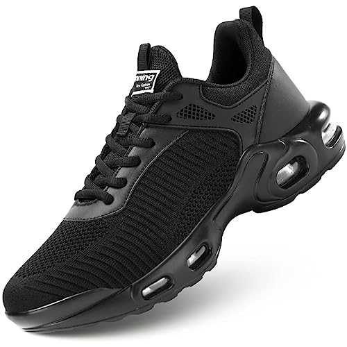 Men's Air Running Shoes Lightweight Breathable Walking Shoes Non Slip Fashion Sneakers Mesh Workout Casual Sports Shoes