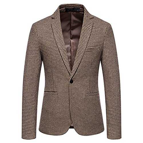 COOFANIN Big and Tall Men's Sport Coats & Blazers Size 52 UK Sales Clearance Lightweight Blazer Cardigan Blazer Mens Jacket Big Man Blazer Jacket Mens Jackets Trench Coat Men UK