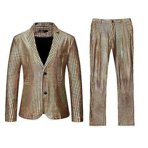 Suit Travel Bag Men's Double Breasted Wedding Stage Performance Two Piece Costumes Men's Puff Vest