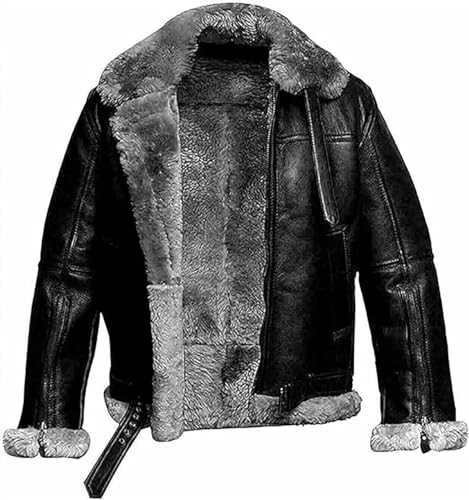 Mens Raf Aviator B3 Leather Jacket