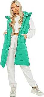 Hamishkane Ladies Quilted Longline Jacket Puffer Padded Zip Up Hooded Gilet Coat Bodywarmer
