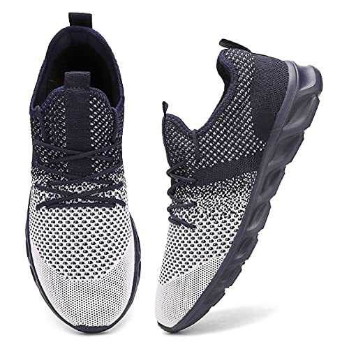 WYGRQBN Mens Running Shoes Fashion Sneakers Tennis Shoes Walking Casual Athletic Workout Gym Training Sport Jogging Lightweight Comfortable Breathable Mesh Shoes