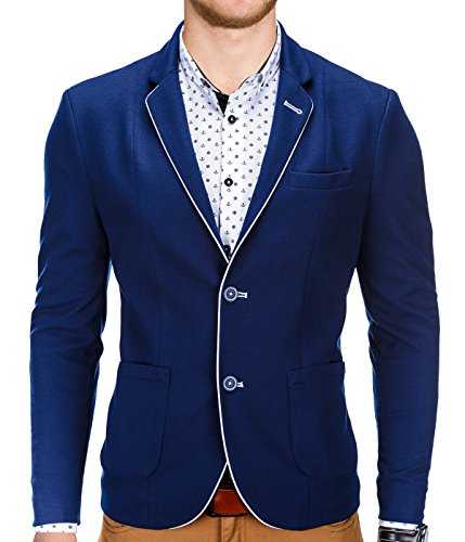 BetterStylz Blazer Jacket HomasBZ Men Leisure Designer Business Suit Slim Fit Pique Fabric in div. Colours (S-XXL)