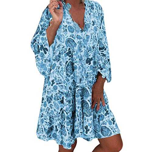 Women's Fashion Casual Solid Dress Round Neck Long Sleeve Mid Calf Swing Dress Dress Casual Cute