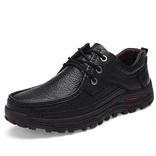 Fashion Mens Leisure Outdoor Mountaineering Leather Lace-up Shoes