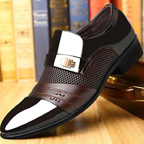 NA JLWS Italian Loafers Men Shoes Wedding Oxford Shoes for Men Formal Shoes Men's Dress Shoes Formal, 40 EU