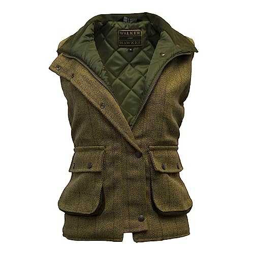 WALKER AND HAWKES - Ladies Derby Tweed Bayston Gilet