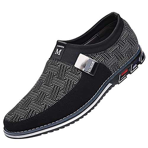 UIKGITP Men Casual Shoes Sneakers Loafers Comfort Walking Shoes Fashion Driving Shoes Luxury Leather Shoes for Male Business Work Office Dress Outdoor