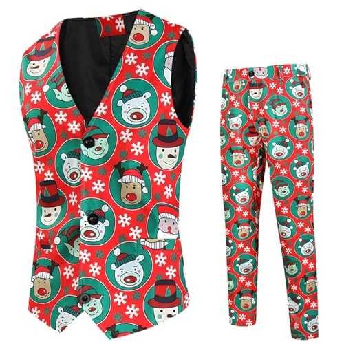 Winter Clothes Men's Printed Suit Jacket Trousers Jacket Trousers Two Piece Suit Tracksuit Men