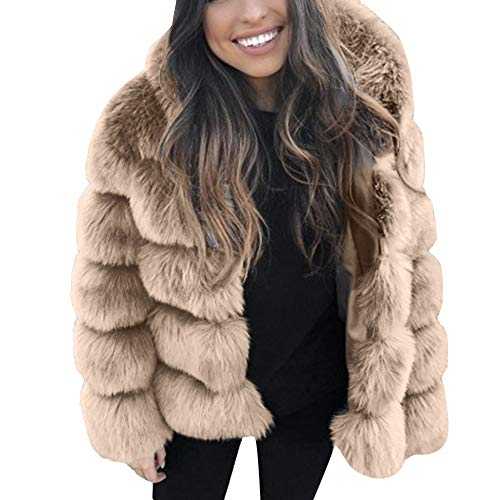 Thermal Cropped Coat For Women Faux Fur Thick Quilted Winter Hooded Jacket Solid Colour Fluffy Luxury Outwear Cardigan