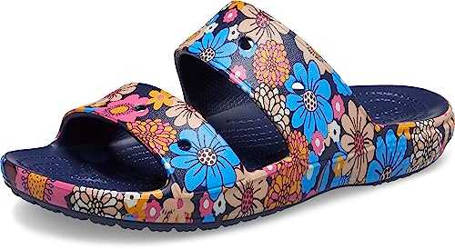 Classic Retro Unisex Adults Sandals Navy/Multi