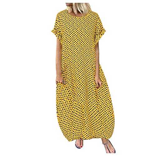 Skort Dresses for Women UK Dress for Women's Fashion V Neck Elastic Waist Cowl Neck Work Plus Size Summer Outfits Puff Sleeve Polyester Party Jumpsuit