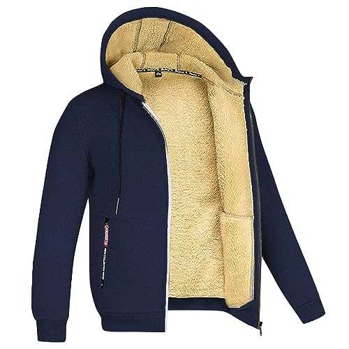 AMhomely Ladies Winter Warm Thick Sherpa Fleece Jacket and Hoodie Full Zip Fuzzy Fleece Coats With Hood Long Sleeve Winter Warm Coats Sportswear Plain Hooded Outwear Cashmere Lined Casual Jacket