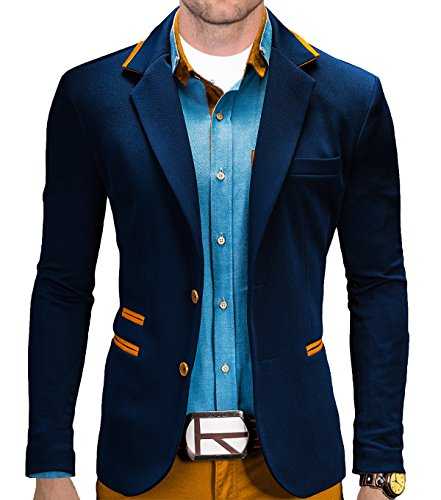 BetterStylz Blazer Jacket CesareBZ Men Leisure Designer Business Suit Slim Fit Pique Fabric in div. Colours (S-XXL)